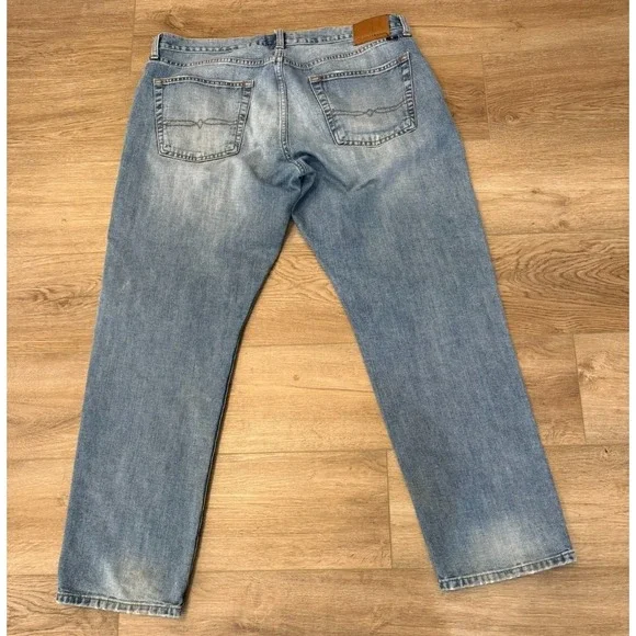 Lucky Brand Men's 221 Original Straight Distressed Faded Jeans Size 38 - Picture 2 of 7